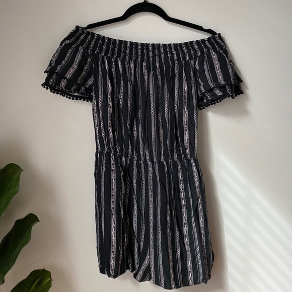 Striped Romper - Picture 2 of 2